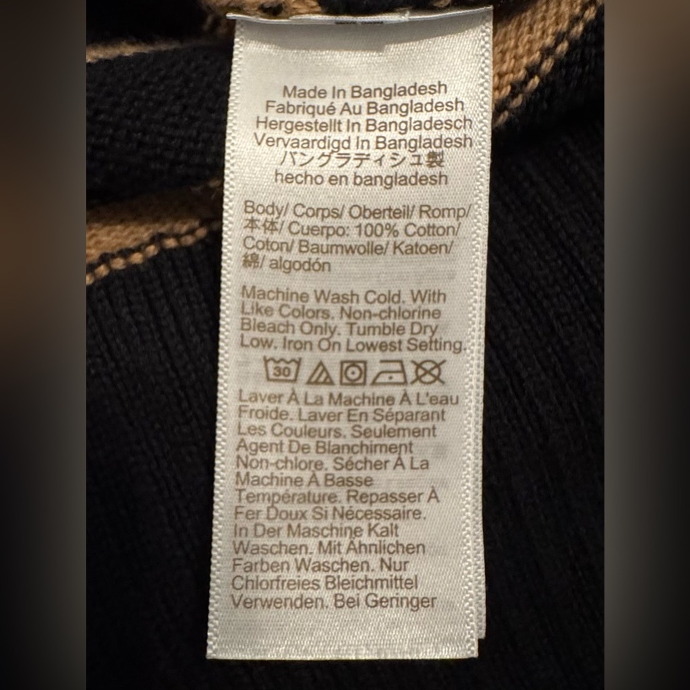 EUC J.Crew Factory Striped Sweater (XL) - Picture 6 of 8